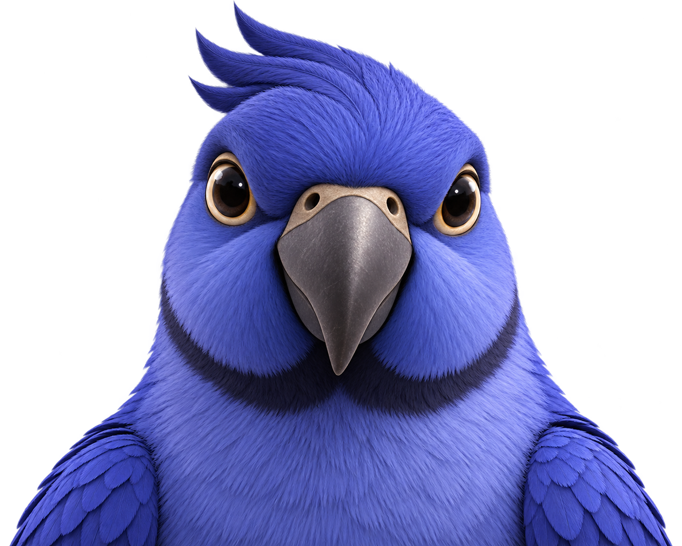 Nova, a distinct parrot hidden in deep shadow